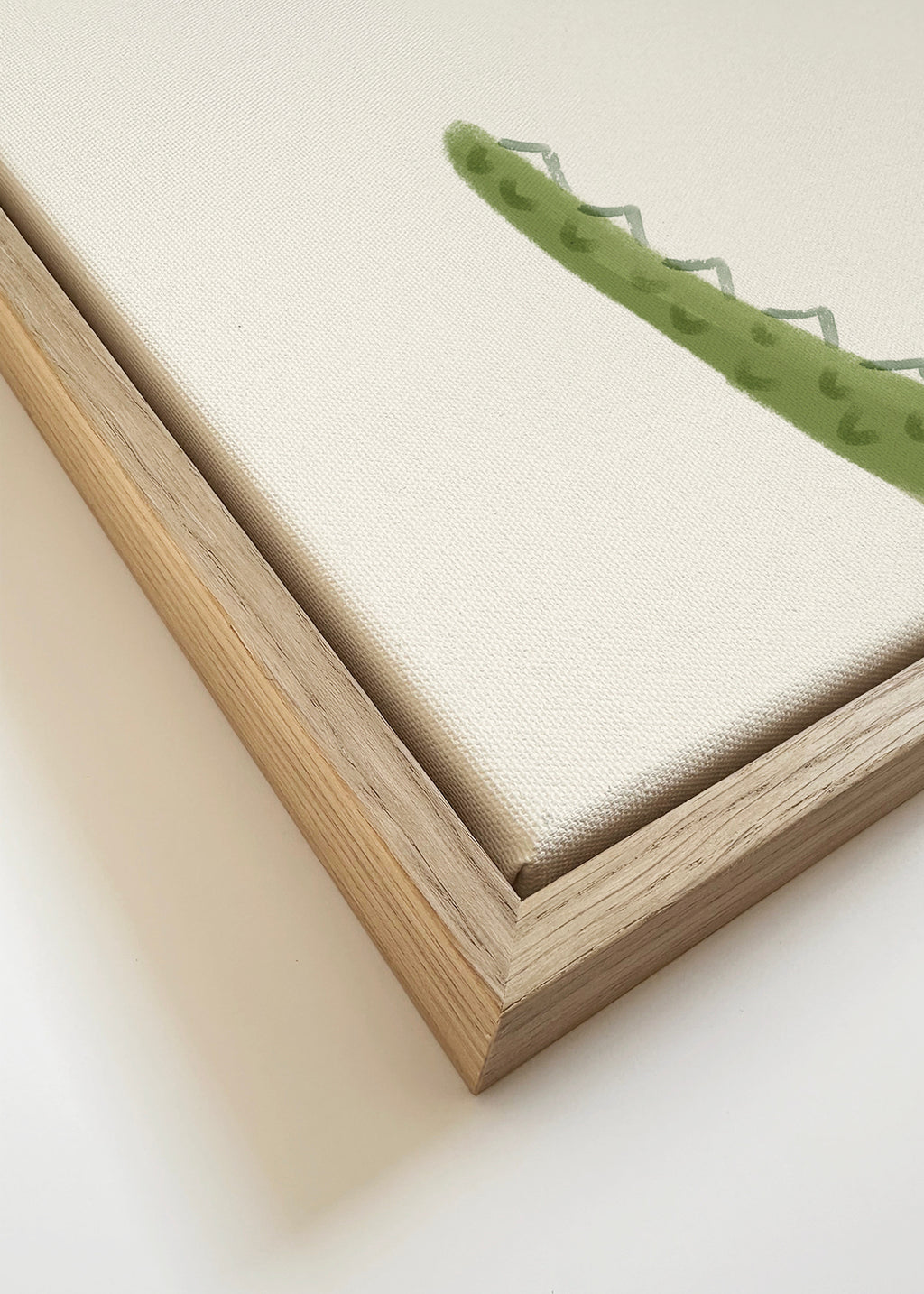 Sweet crocodile - Framed canvas detail