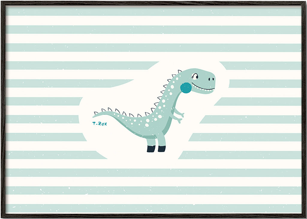 Kinderposter T-Rex grappig