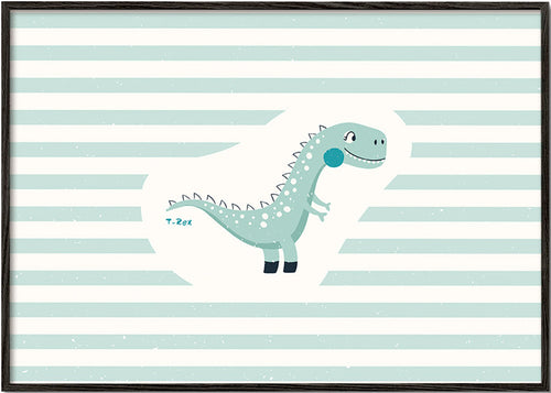 Kinderposter T-Rex grappig