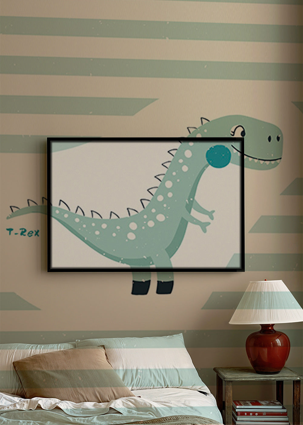 Kinderposter T-Rex grappig