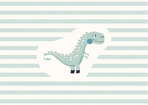 Kinderposter T-Rex grappig
