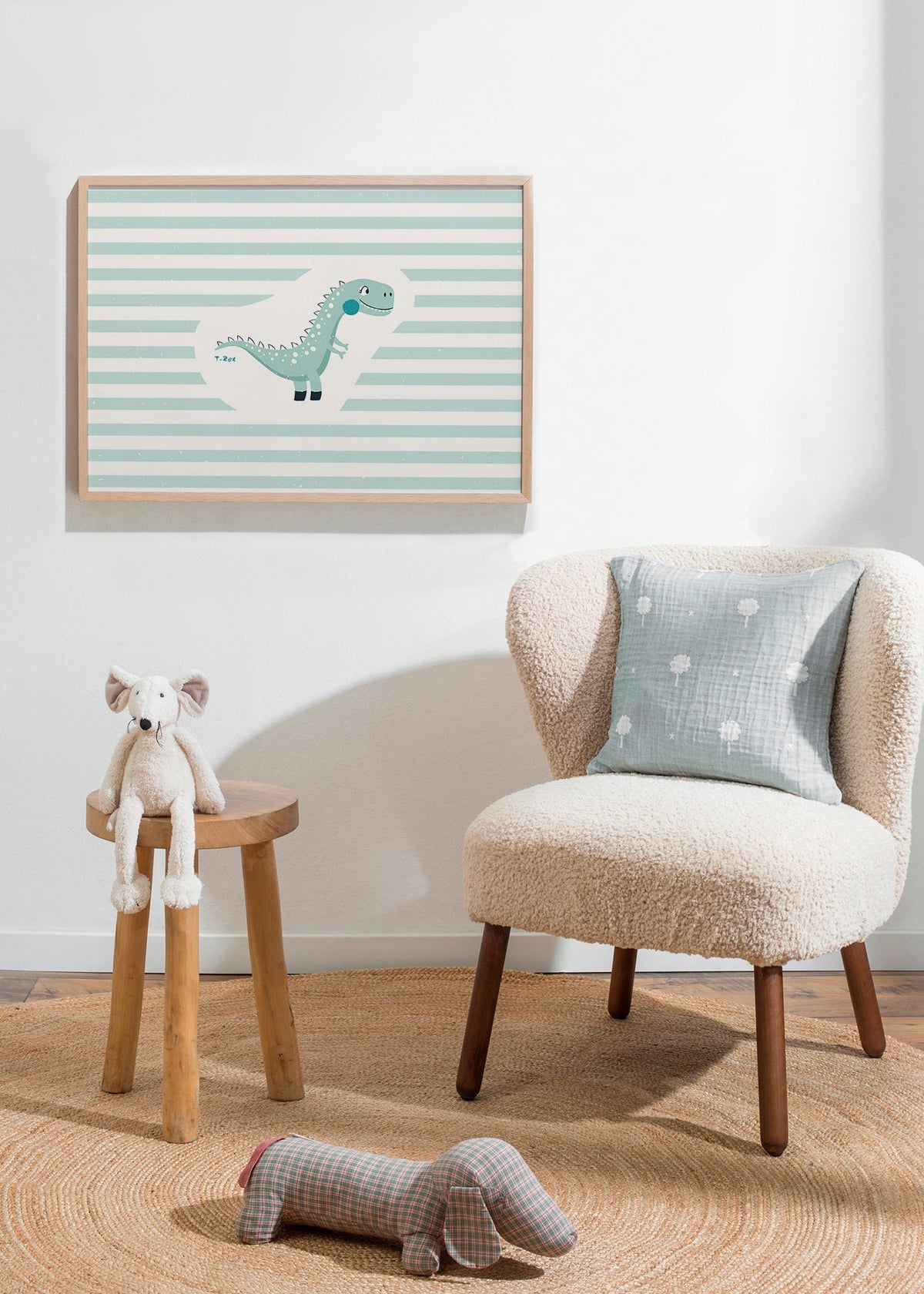 Kinderposter T-Rex grappig