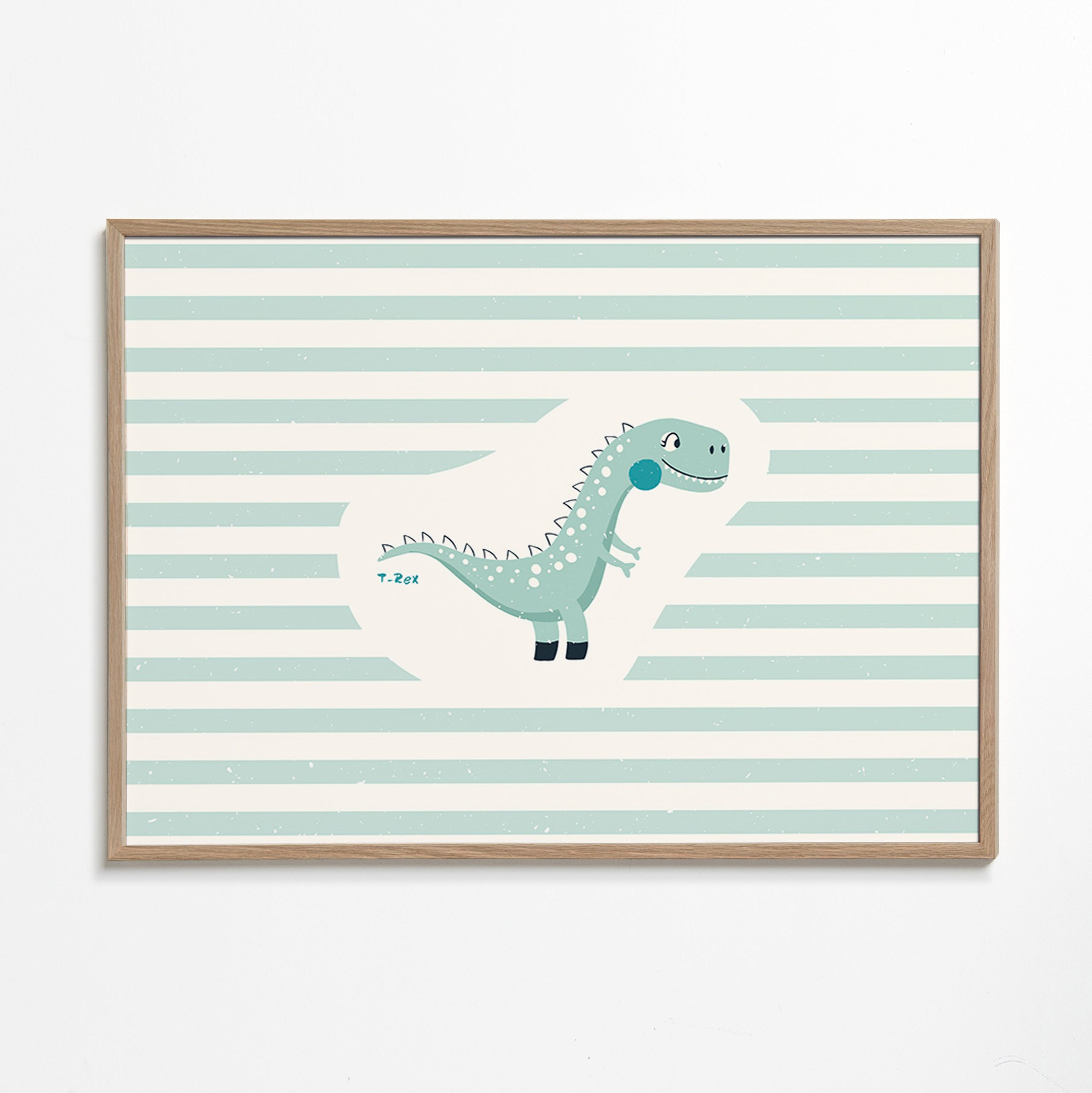 Kinderposter T-Rex grappig
