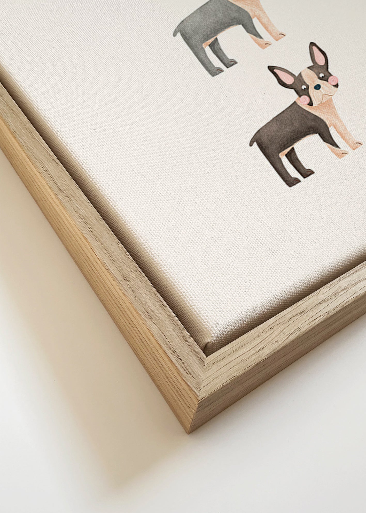 Artwork Drie Boston Terriers