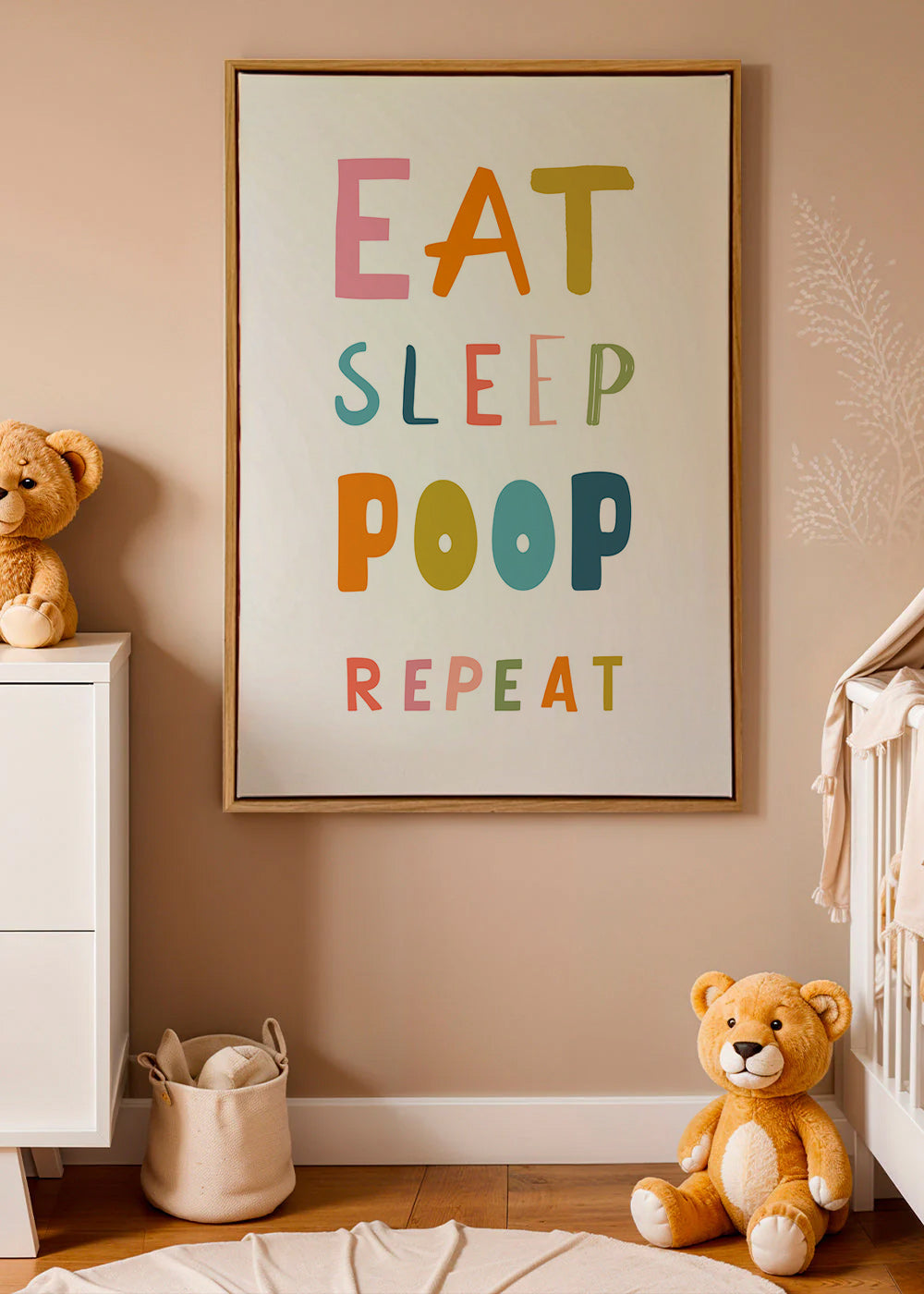 Speels typografisch kinderprint