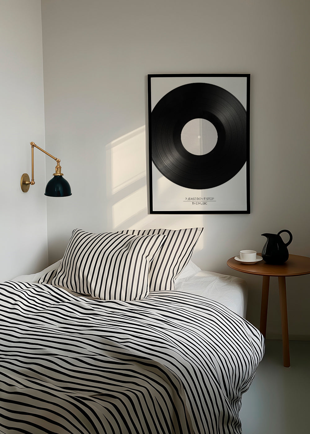 Vinylfoto met typografische tekst