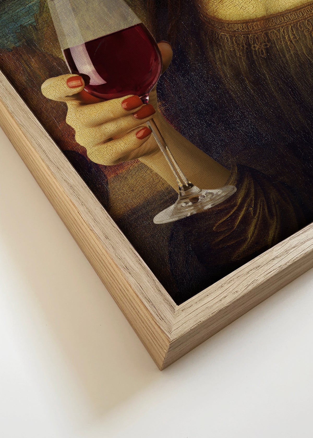 Monday Lisa - Framed canvas detail