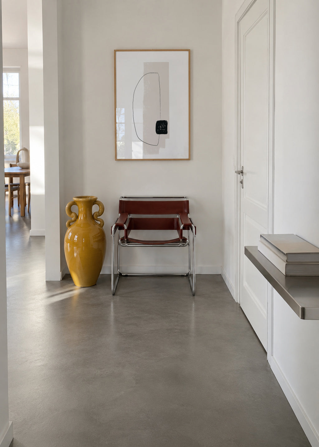 Overlap - Framed poster in an interior