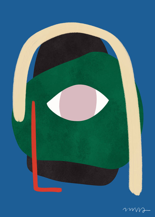 Abstract gezicht illustratie
