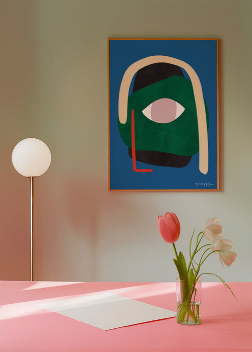 Abstract gezicht illustratie