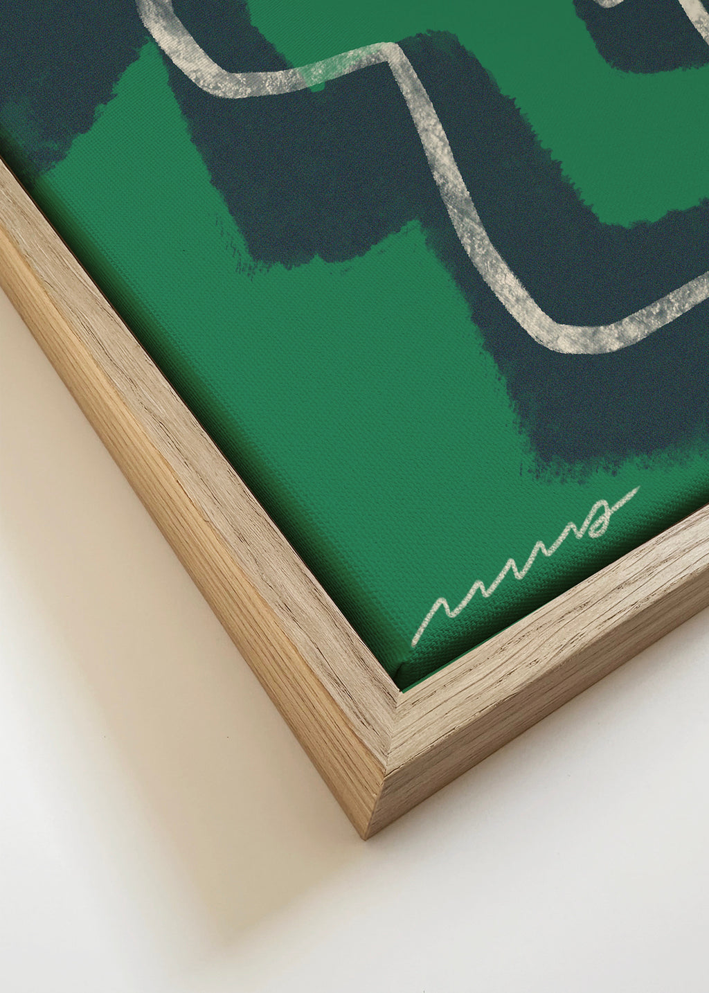 Corrupted Portrait 01 - Framed canvas detail