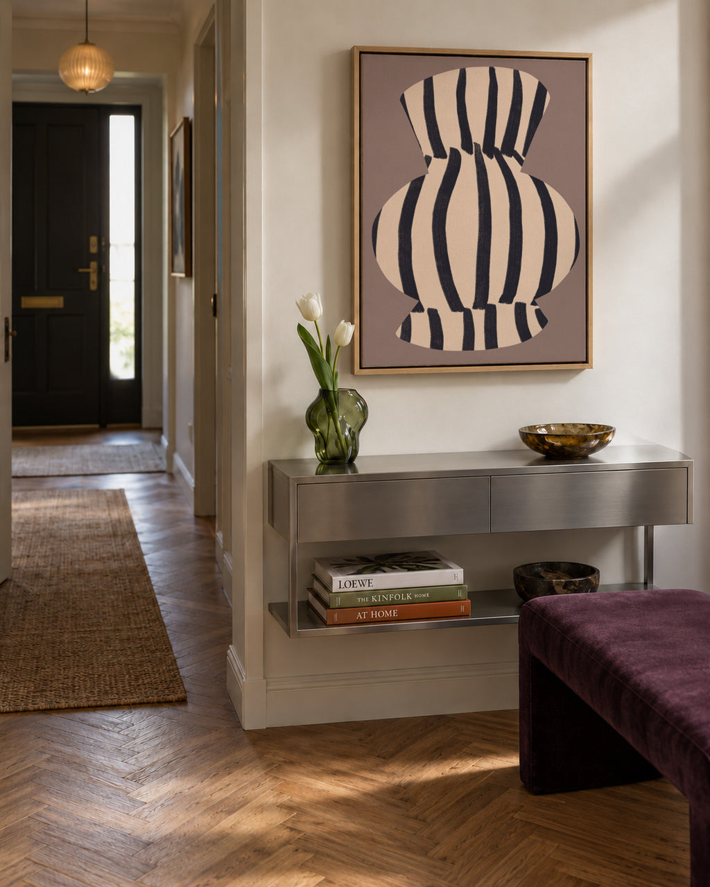 Provincial Vase 02 - Framed canvas in an interior