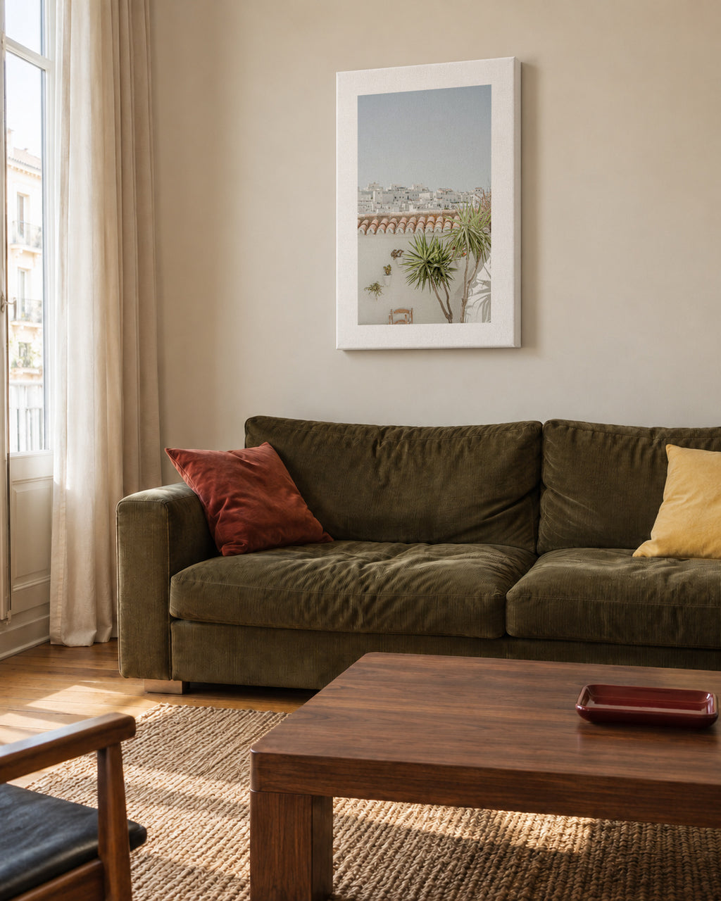 Southern Spain III - Unframed canvas in an interior