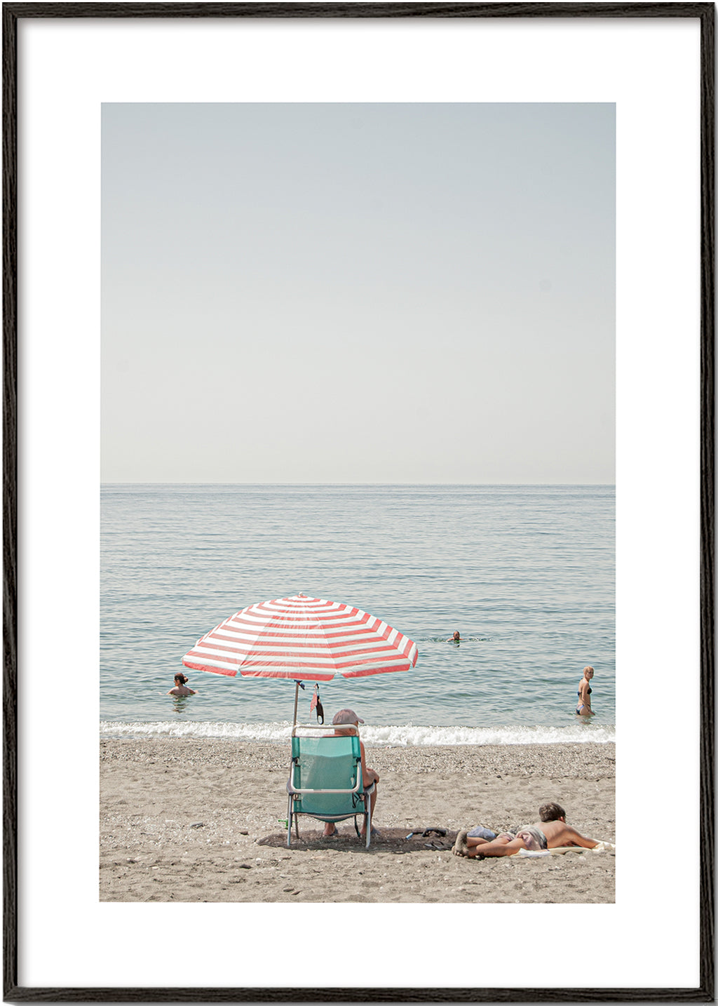 Landschap kunst: parasol op het strand