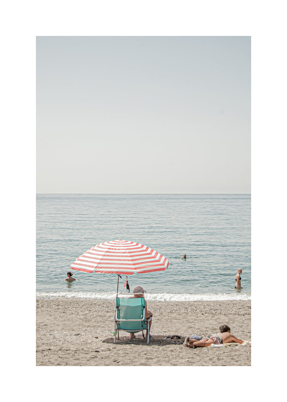 Landschap kunst: parasol op het strand