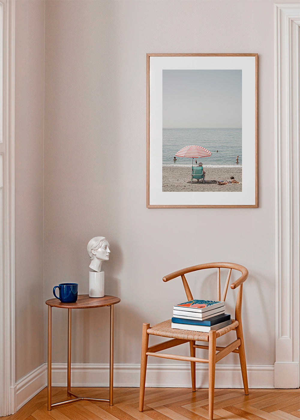 Landschap kunst: parasol op het strand