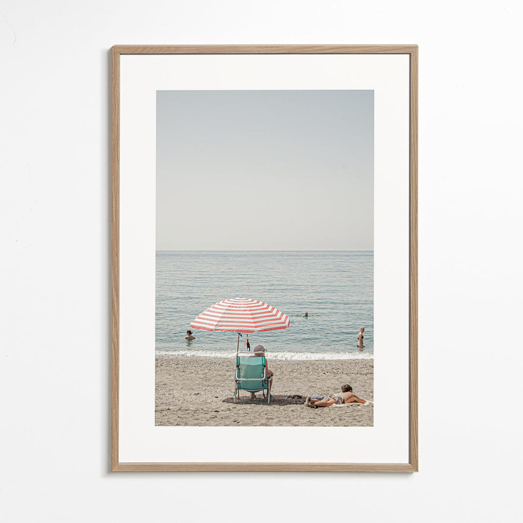 Landschap kunst: parasol op het strand