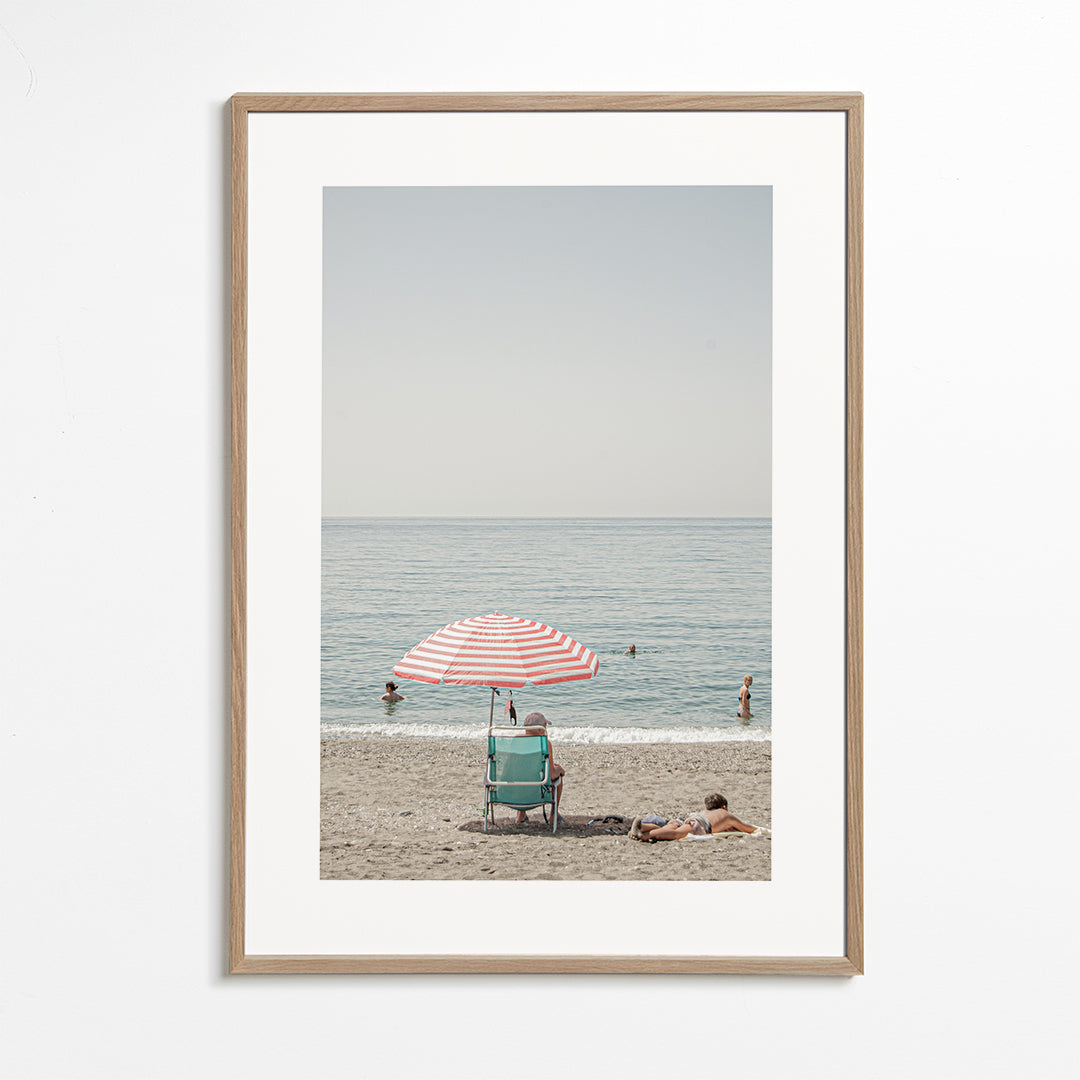 Landschap kunst: parasol op het strand