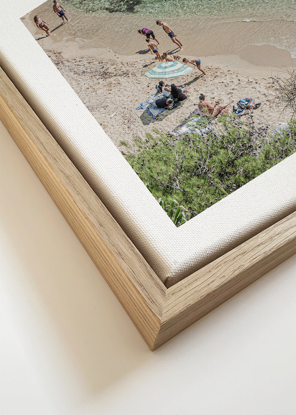 Landschapsposter: kuststrand vanuit de lucht