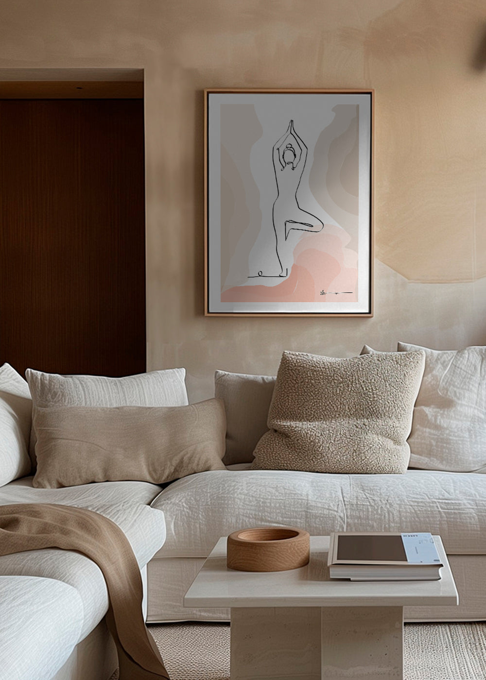 Rustgevend design: silhouet in boomhouding