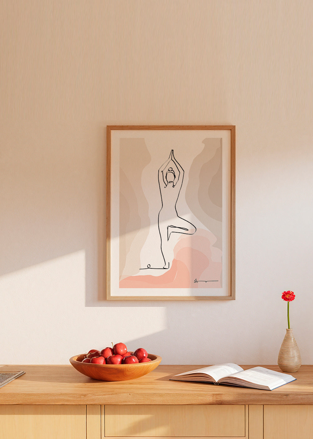 Rustgevend design: silhouet in boomhouding