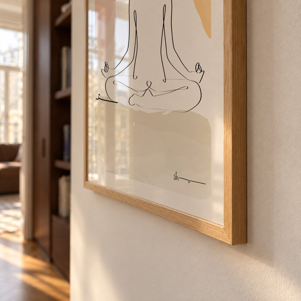 Meditation - Dhy?na - Framed poster detail