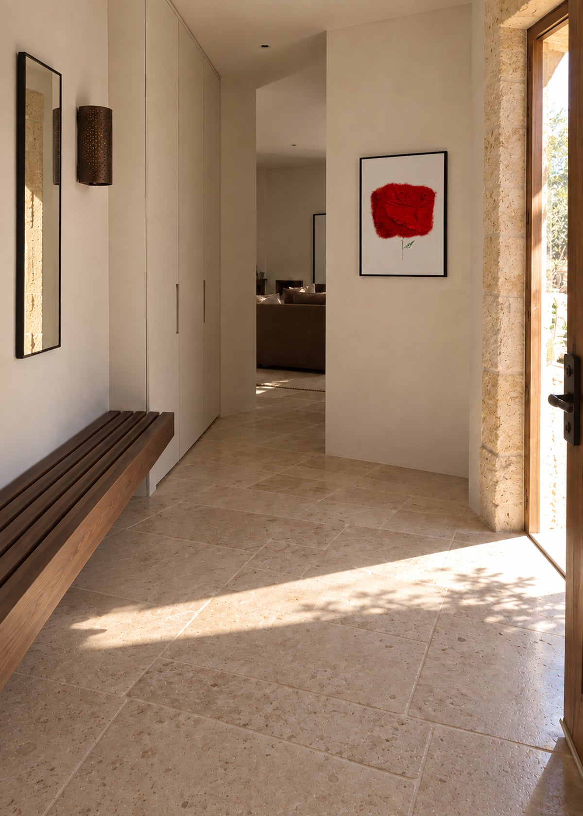 Homage to Pablo Neruda - Framed poster in an interior