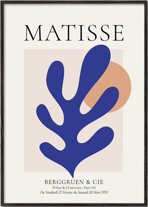 Illustratie Matisse blauw blad