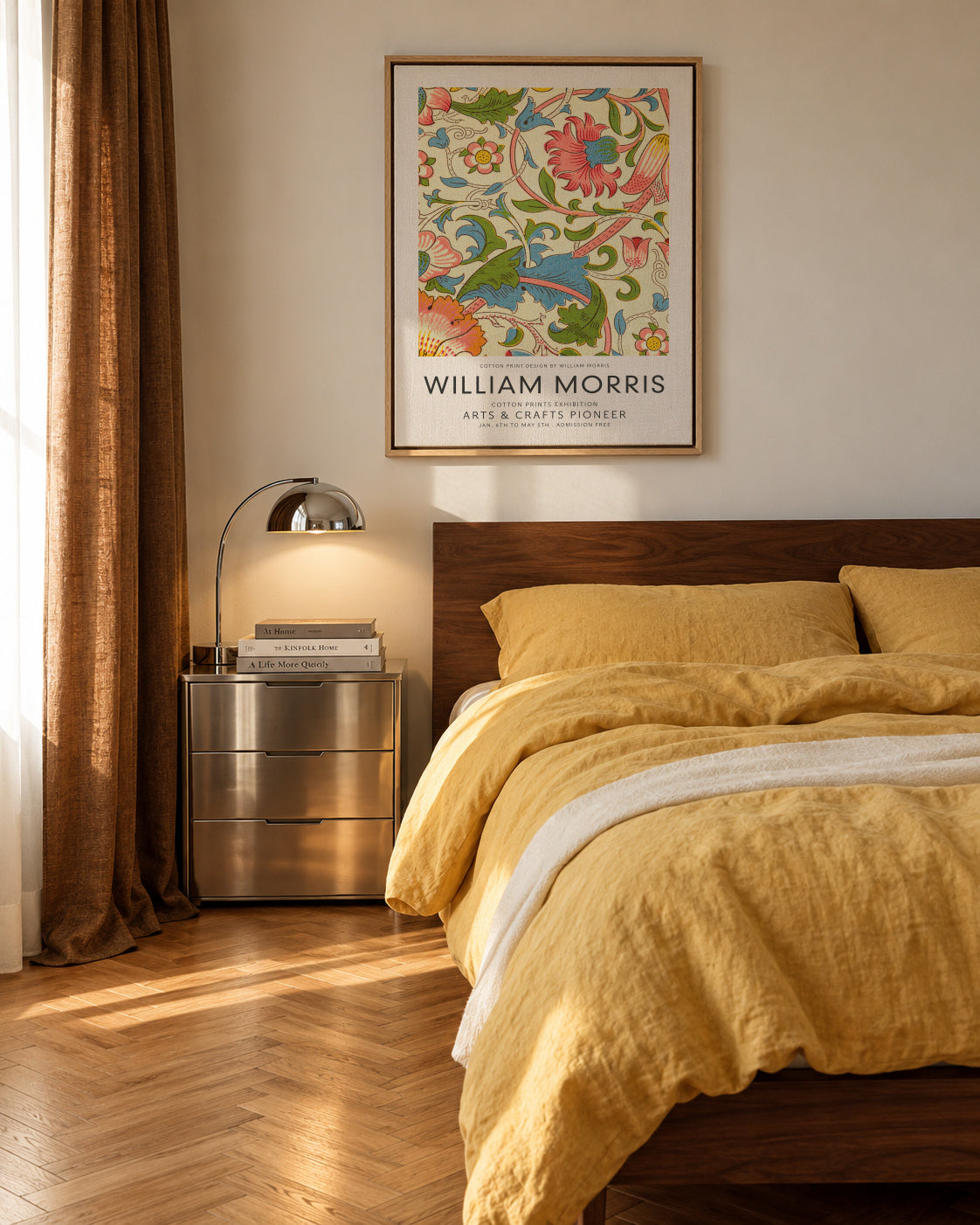 William Morris pattern I - Framed canvas in an interior