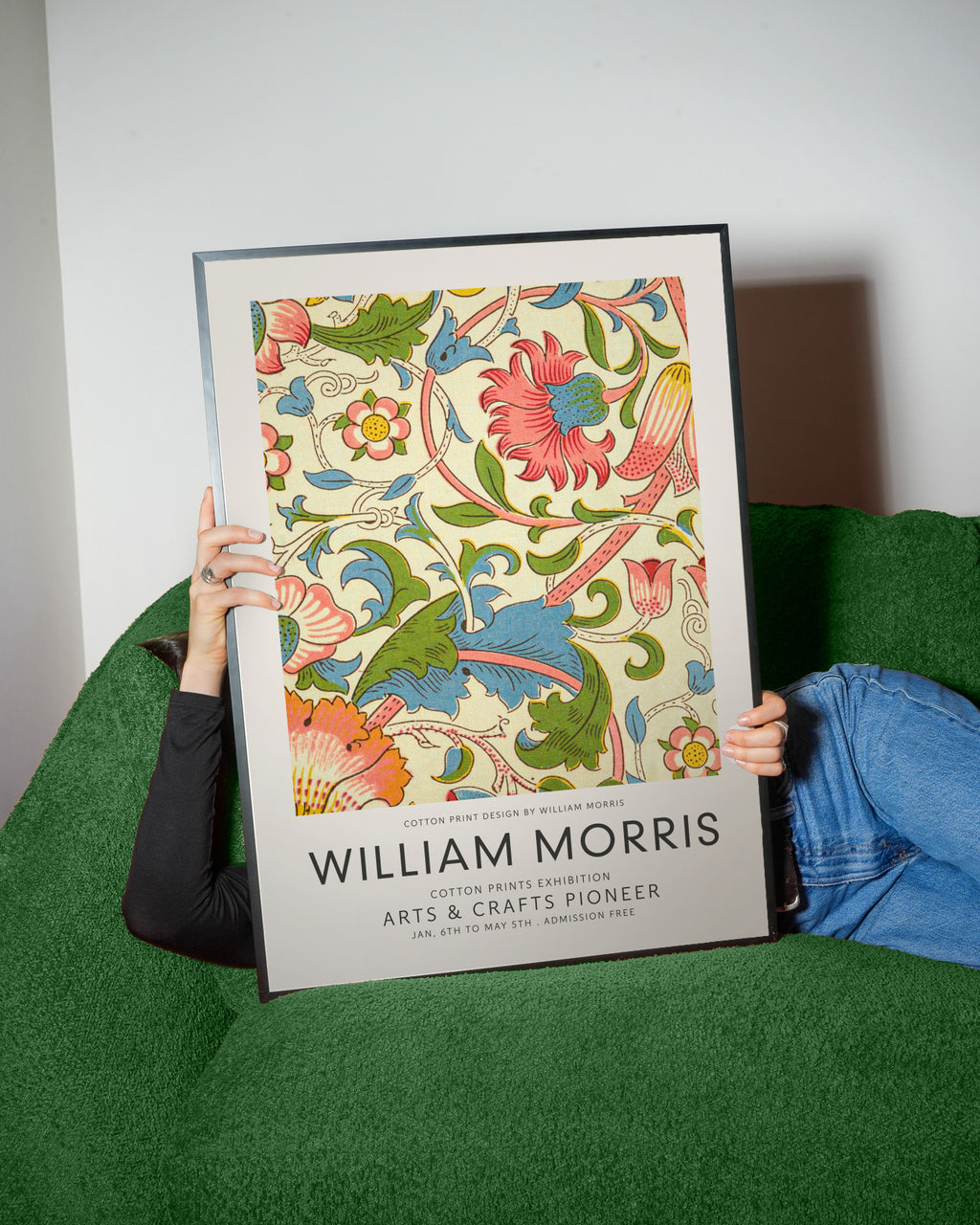 William Morris pattern I - Framed poster detail