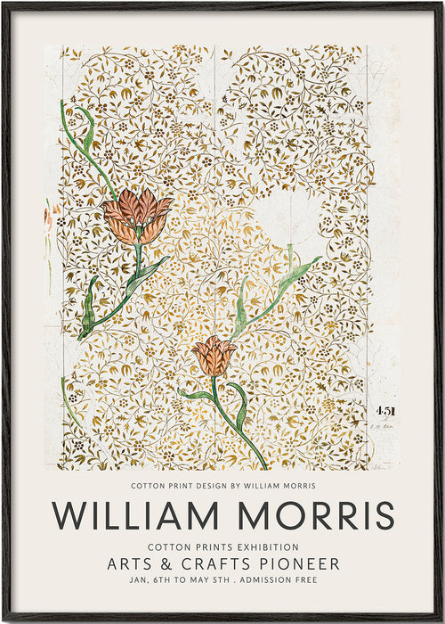 Botanische print William Morris bloemenpatroon