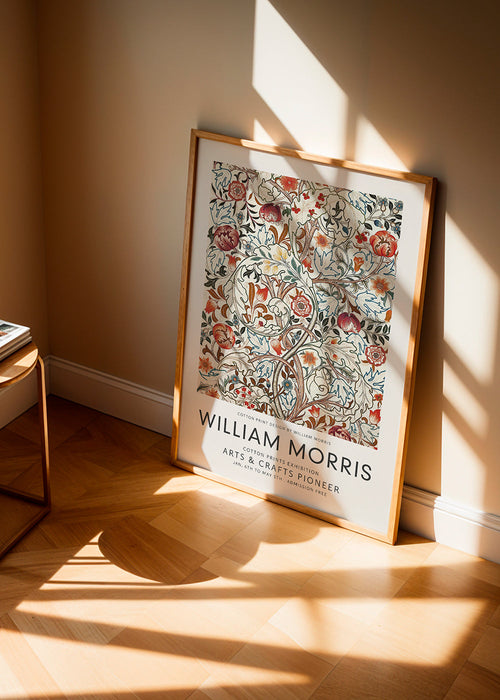 Botanische print William Morris bloemmotief