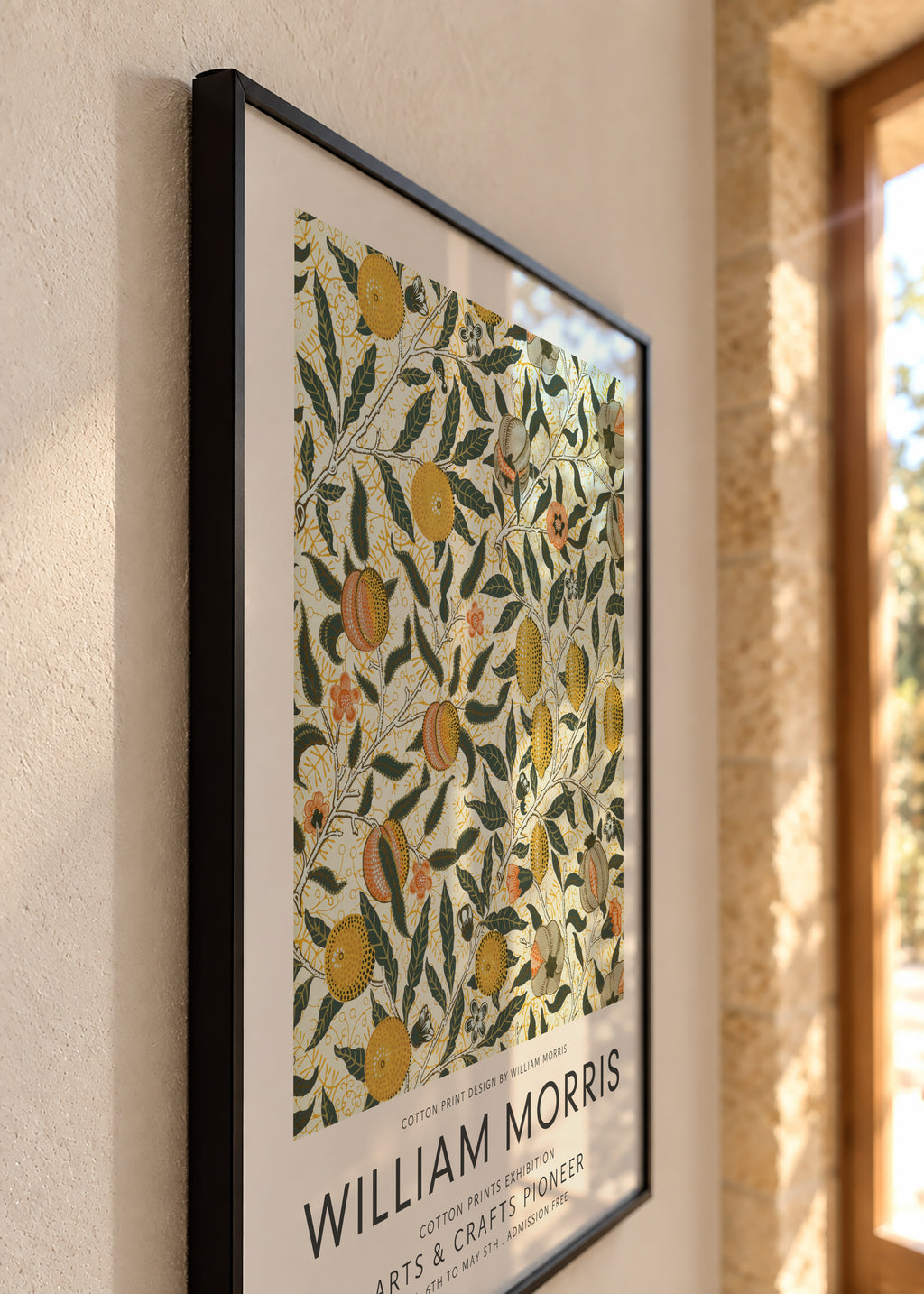 William Morris Four fruits pattern II - Framed poster detail