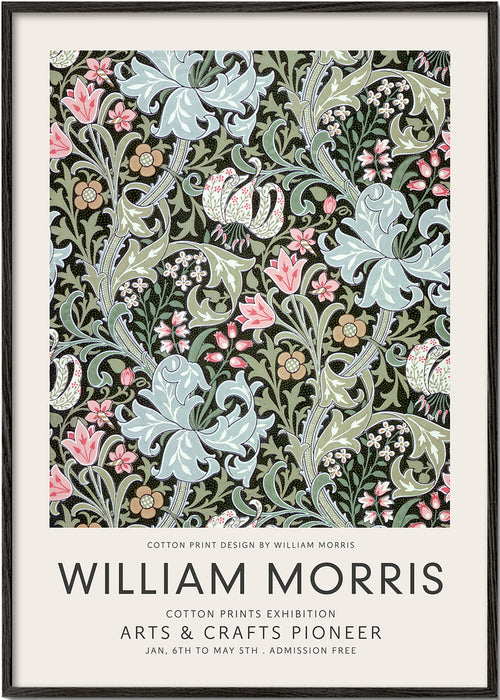 Botanische print William Morris bloemenpatroon