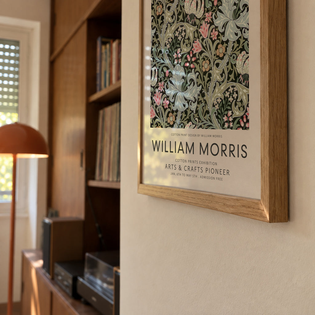 William Morris pattern IX - Framed poster detail