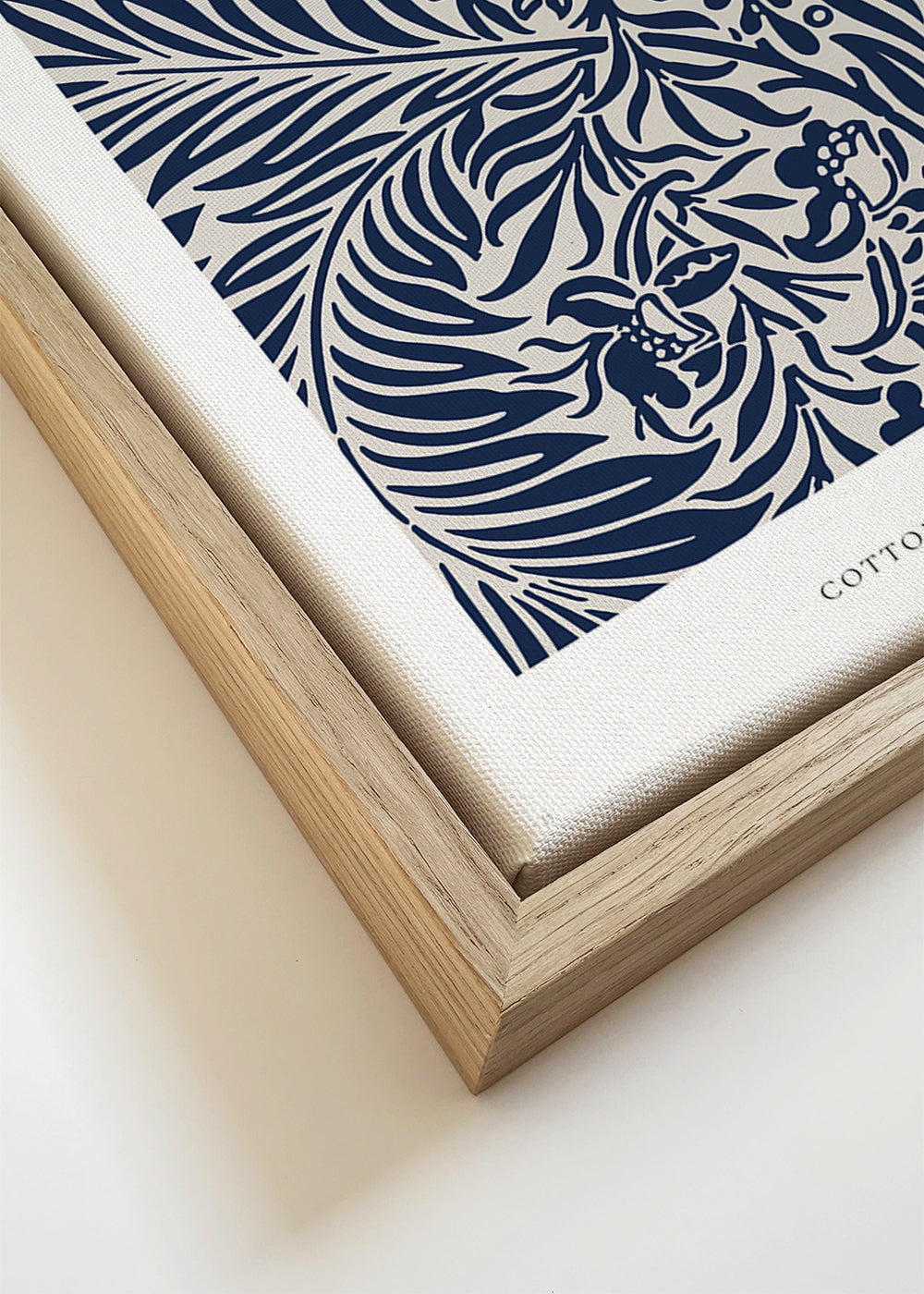 Botanische print William Morris Larkspur blauw