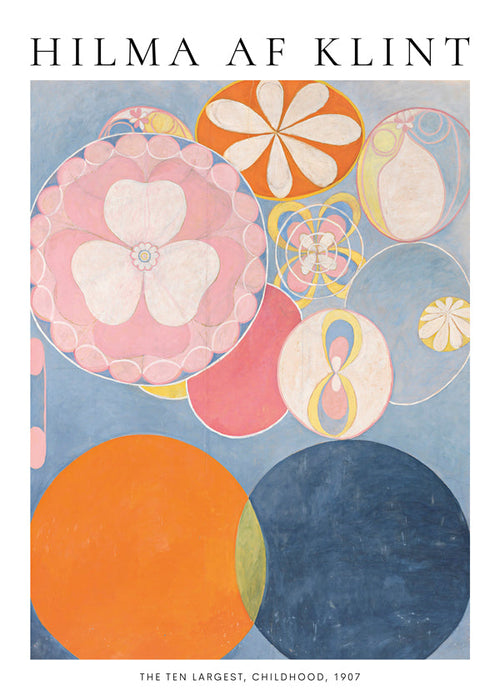 Abstract kunstwerk met circulaire bloemmotieven