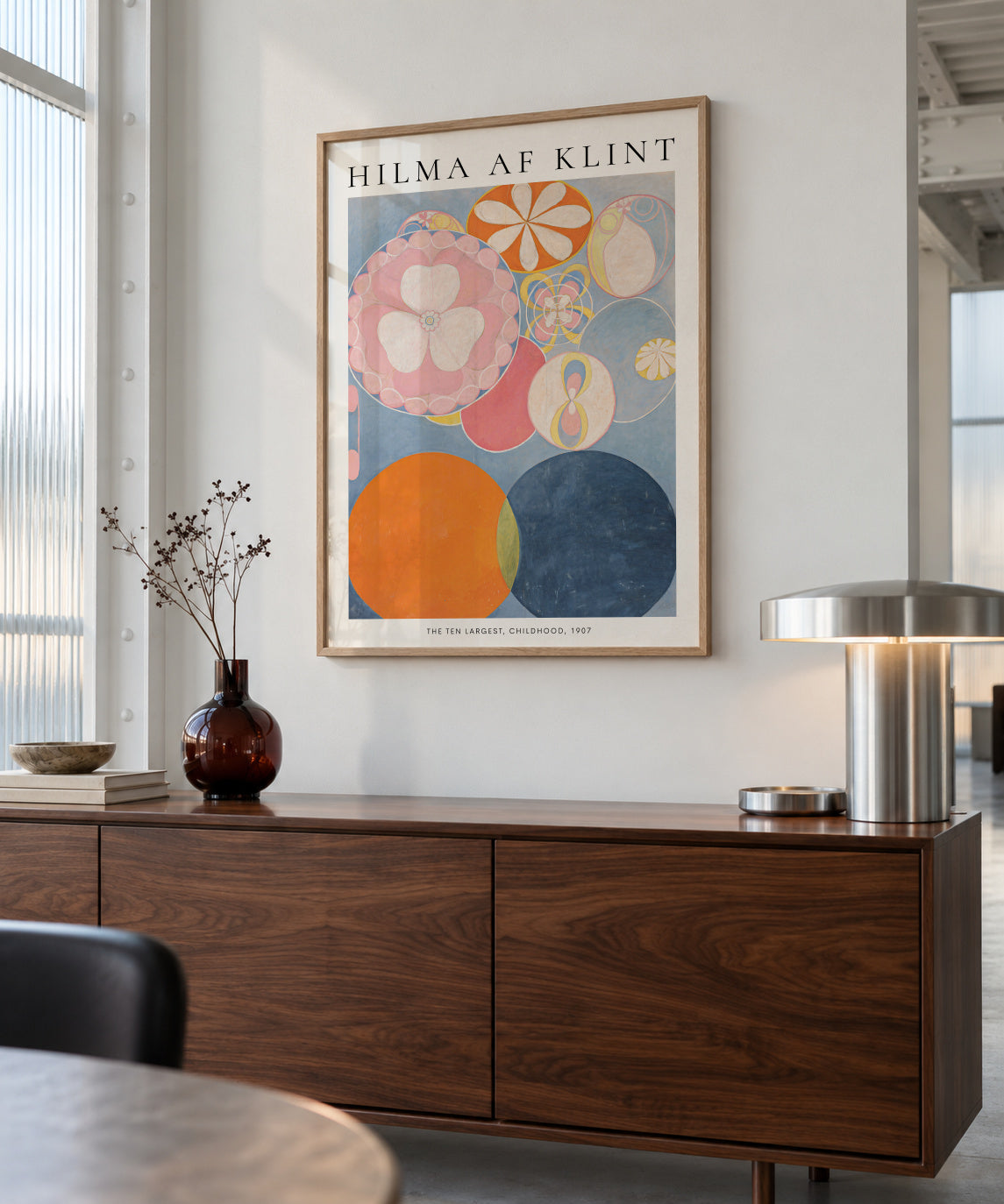 Hilma af Klint The Ten Largest - Framed poster in an interior