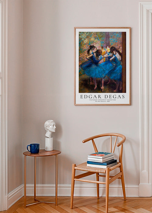 Illustratie van blauwe tutu-ballerina's
