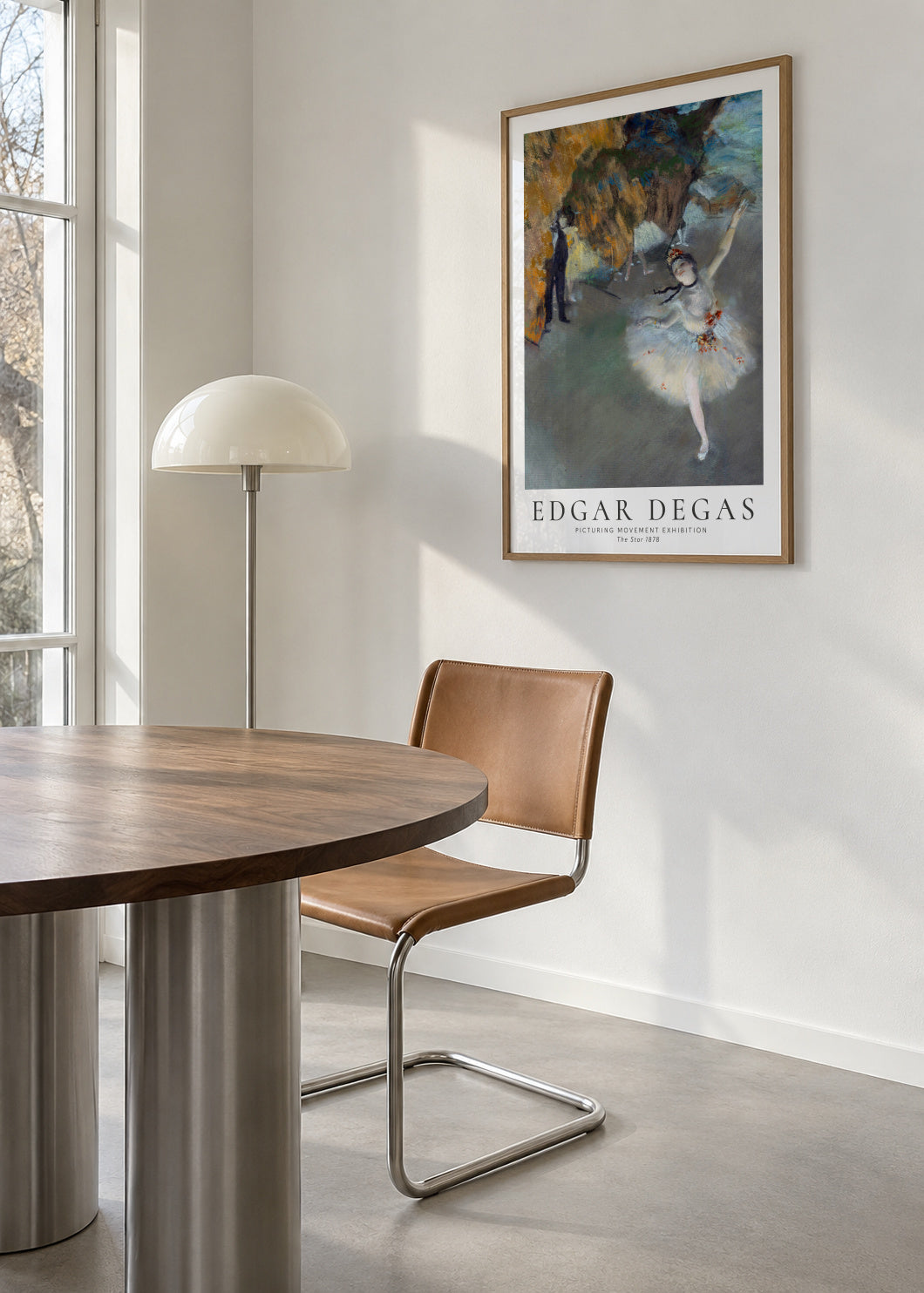 Edgar Degas The Star 1878 - Framed poster in an interior