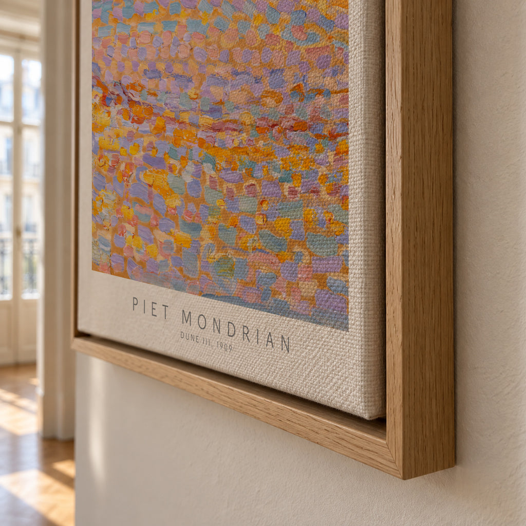 Piet Mondrian Dune III - Framed canvas detail