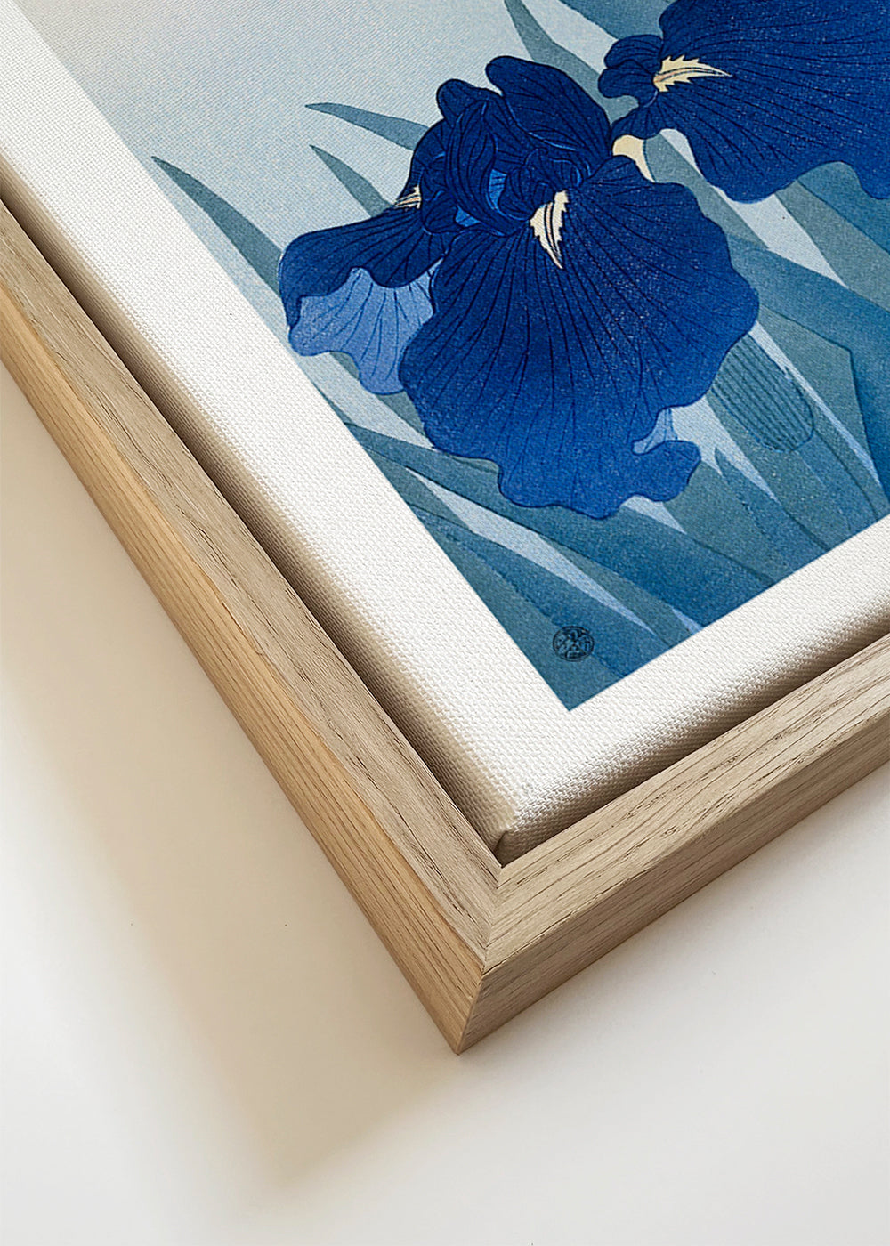 Botanische poster blauwe iris