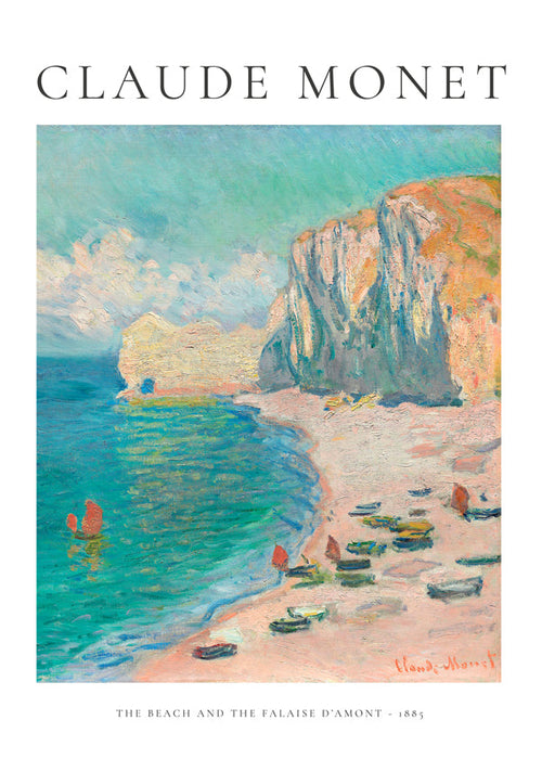 Landschap kunst: Impressionistisch strand en klif