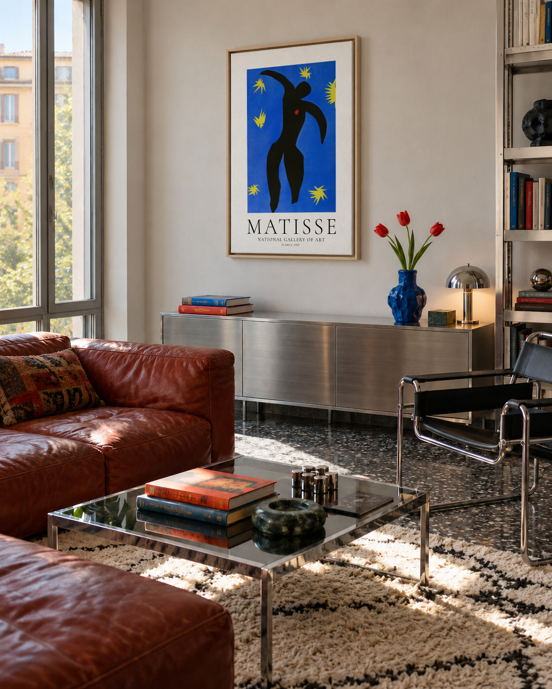 Henri Matisse Icarus - Framed canvas in an interior