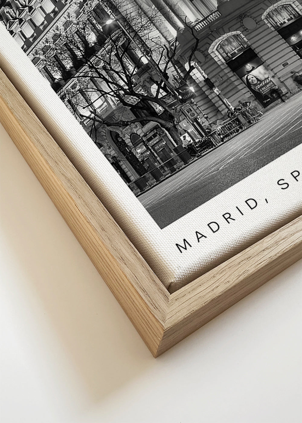 Keuken kunst Madrid Metropolis zwart wit