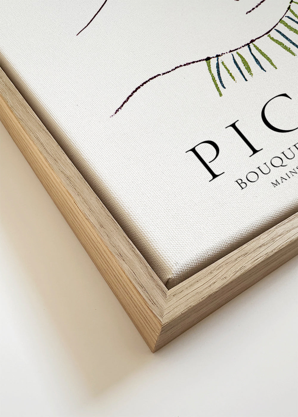 Botanische poster handen met kleurrijk boeket