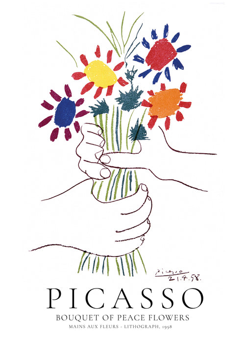 Pablo Picasso Bouquet Of Peace - Unframed art print