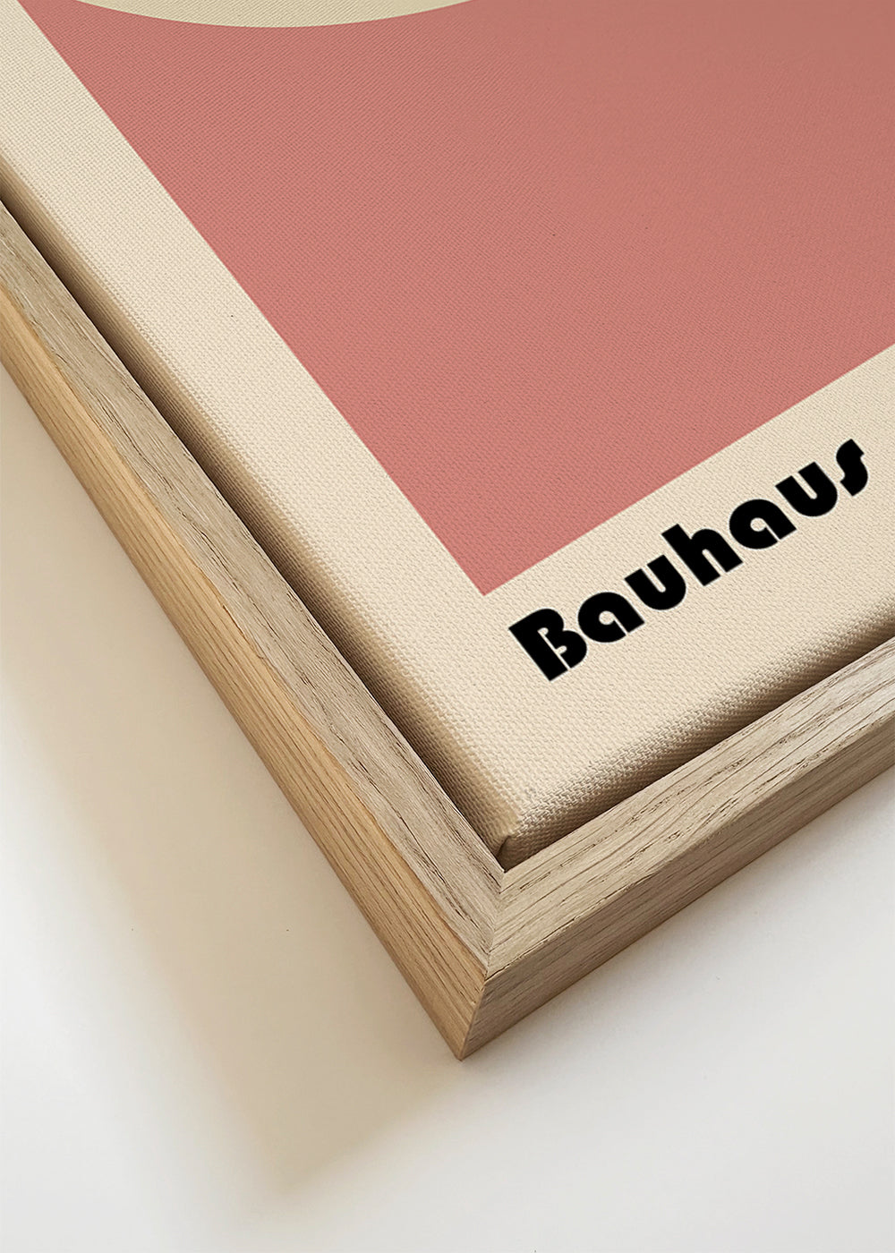 Geometrische poster Bauhaus oog roze