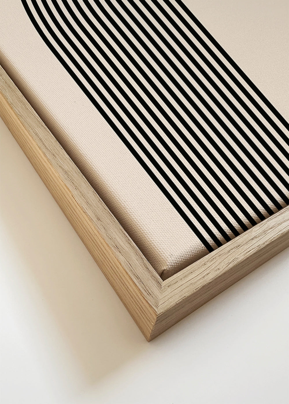 Geometrische Bauhaus poster met gele cirkel