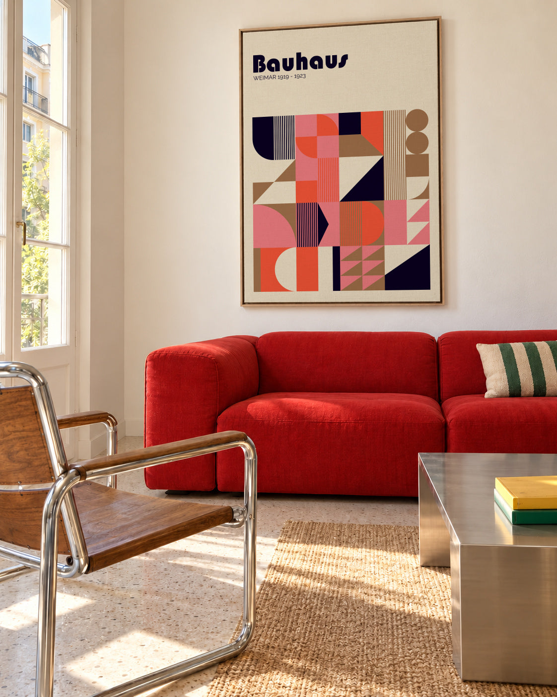 Bauhaus Weimar - Framed canvas in an interior